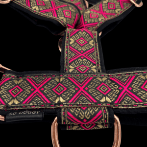 harnais de chien fuchsia